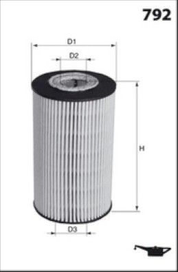 MISFAT Filtre à huile L028