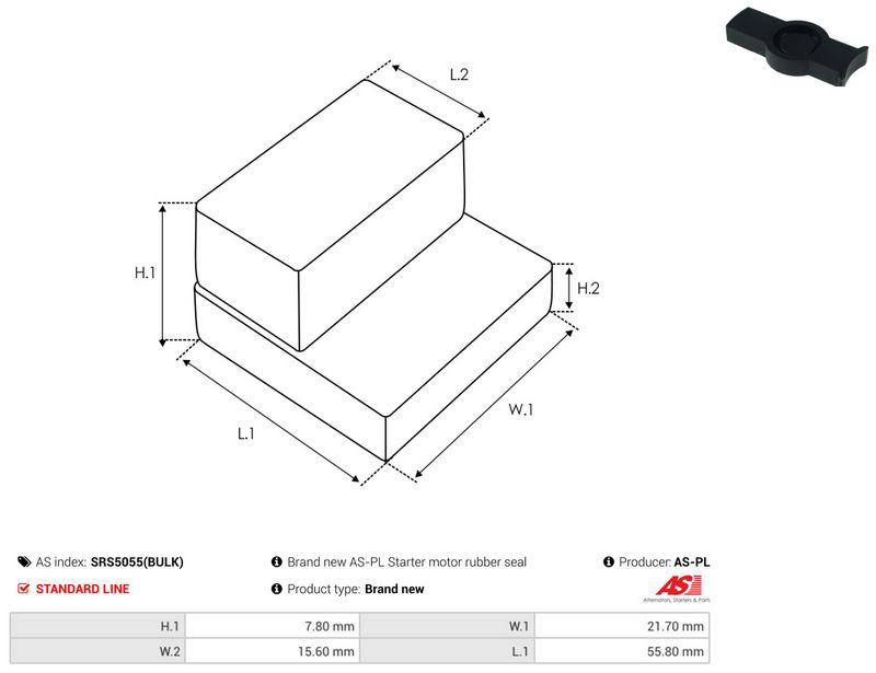 AS-PL SRS5055(BULK) Repair Kit, starter