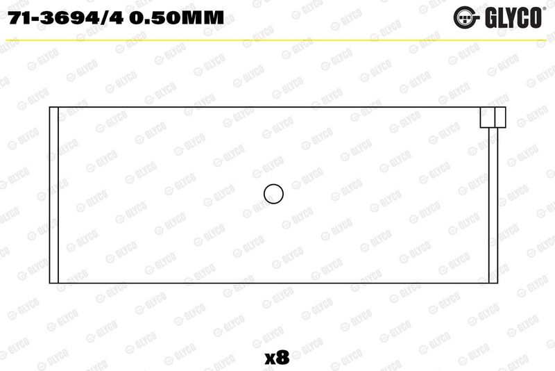 Coussinet+bielle GLYCO 71-3694/4 0.50mm