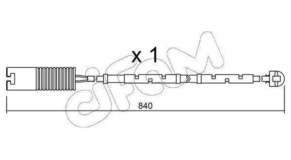 CIFAM figyelmezető kontaktus, fékbetétkopás SU.123