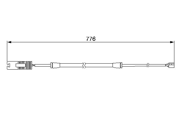 BOSCH 1 987 474 925 Warning Contact, brake pad wear