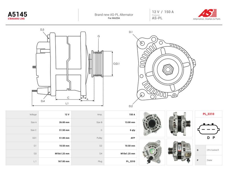 Generaator, AS-PL A5145