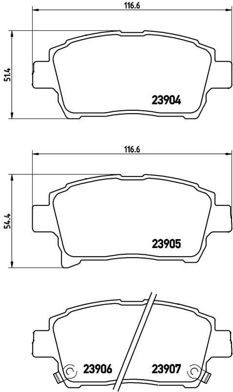 BREMBO P83103 Brake Pad Set, disc brake
