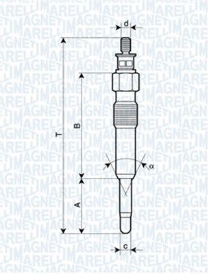 MAGNETI MARELLI izzítógyertya 062503901304