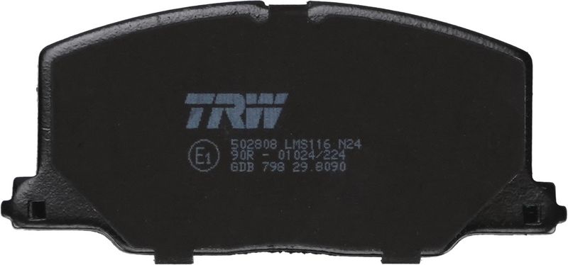 Piduriklotsi komplekt, ketaspidur, TRW GDB798