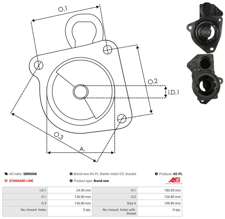 AS-PL SBR0066 Starter Lid, carburettor