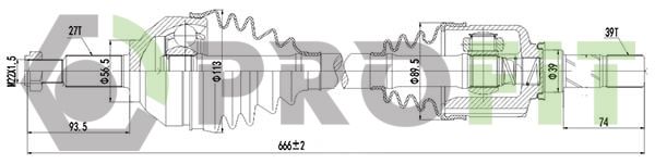 Приводний вал, Profit 2730-3073