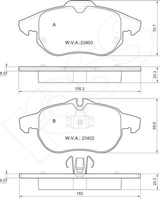 1-GNC R-1014 - Brake Pad Set, disc brake