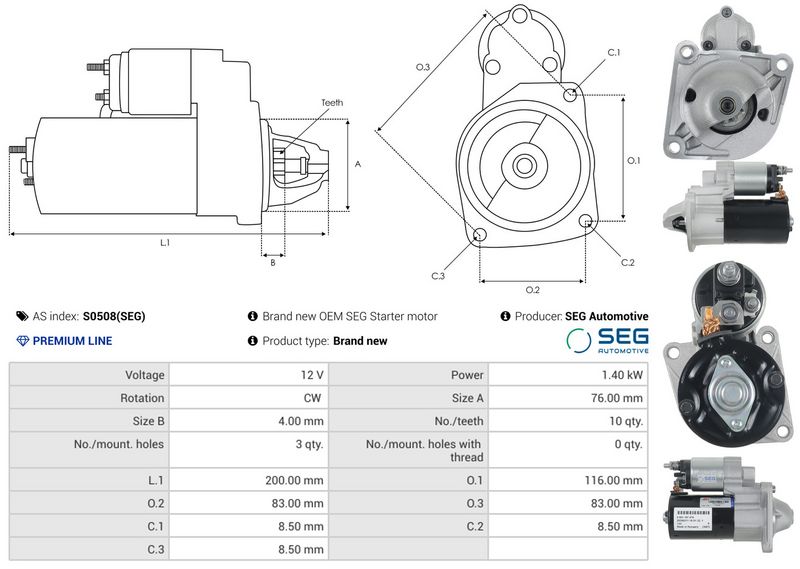 AS-PL S0508(SEG) Starter