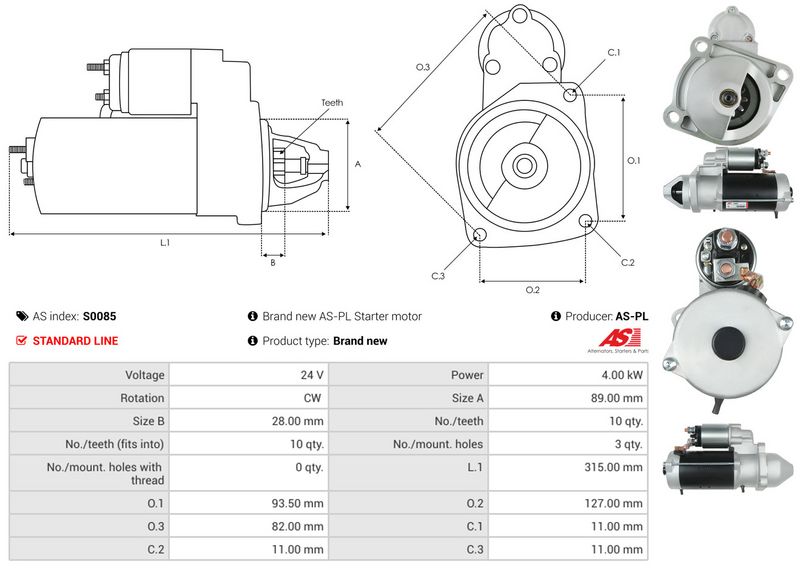 AS-PL S0085 Starter