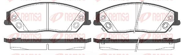 Комплект гальмівних колодок REMSA