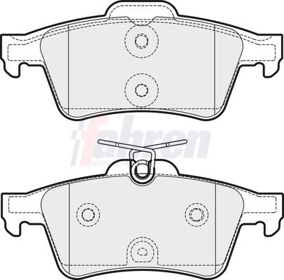 Fahren Brake Pad Set, disc brake FBP3277