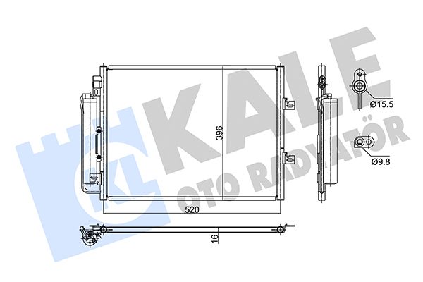 Автозапчастина KALE OTO RADYATOR 353180