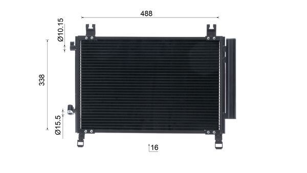 Product Image - Condensor, airconditioning - AC1085000S - MAHLE