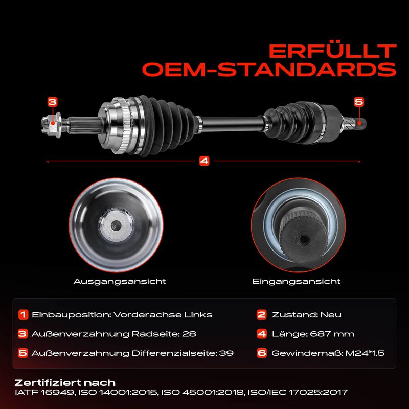Frankberg 5481FB0010458 Drive Shaft