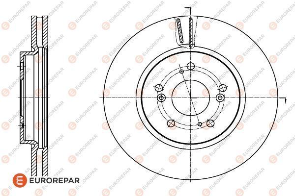 Гальмівний диск, Eurorepar 1622807580