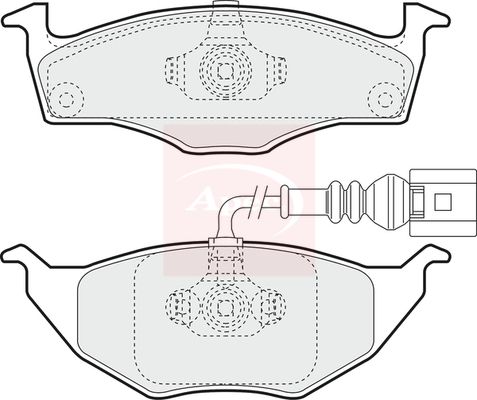 APEC Brake Pad Set, disc brake PAD1265