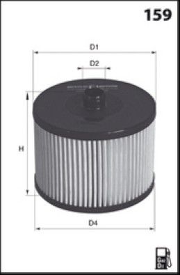 MISFAT Filtre à carburant F104