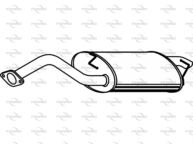 FENNO P66001 - Rear Silencer