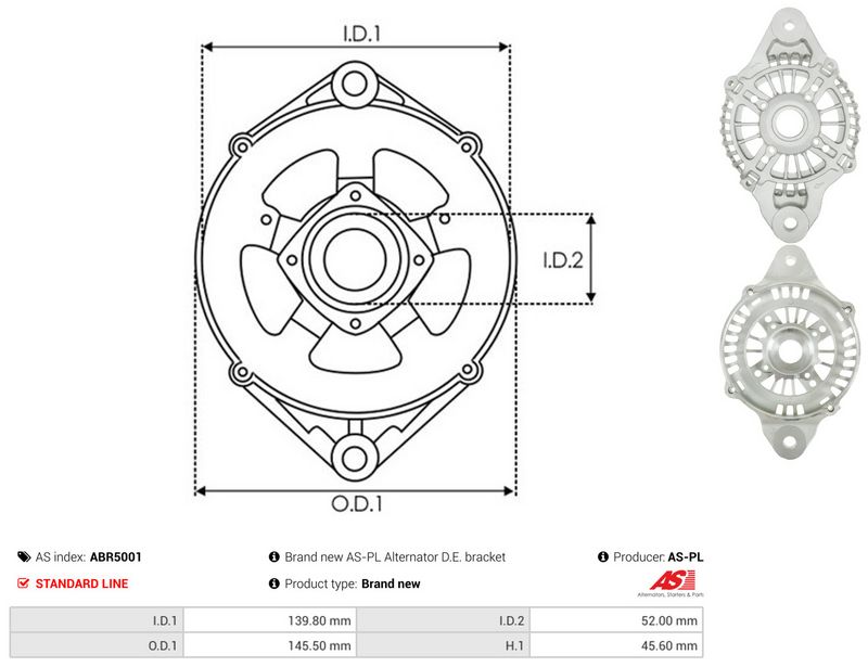 AS-PL ABR5001 Protective Cap, alternator