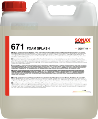 Concentart agent de curatare SONAX Foam Splash -EVOLUTION- 06716000