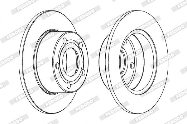 FERODO DDF321C Brake Disc