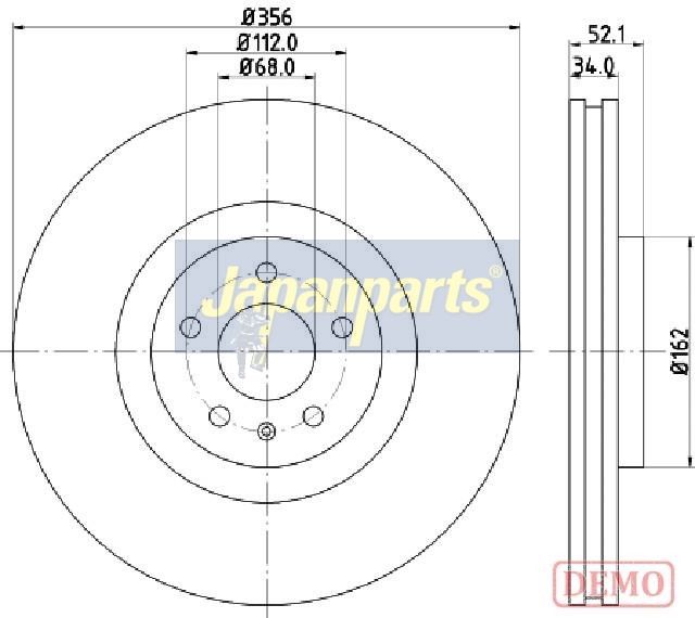 спирачен диск JAPANPARTS
