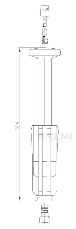 Штекер, свічка запалювання, Bremi 13303/2
