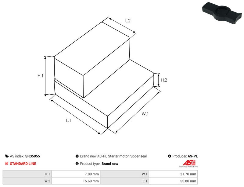 AS-PL SRS5055 Repair Kit, starter