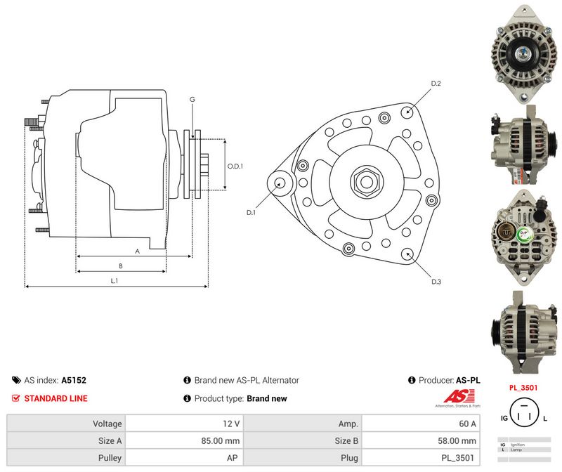 AS-PL A5152 Generatorius