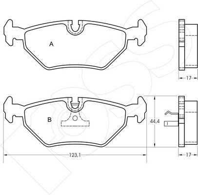 1-GNC R-415 - Brake Pad Set, disc brake