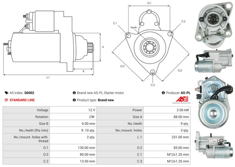 AS-PL S6002 Starter