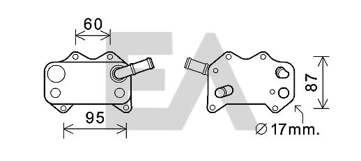 Radiador de aceite, aceite motor