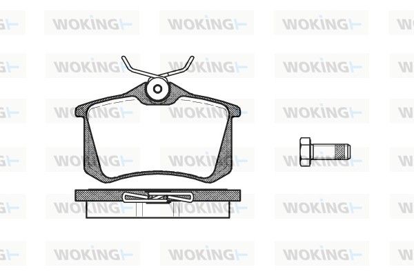 Комплект гальмівних колодок на 405, Clio, Cordoba, Exeo, Golf, Grand Scenic, Ibiza, Megane, Micra, Modus, Note, Passat.