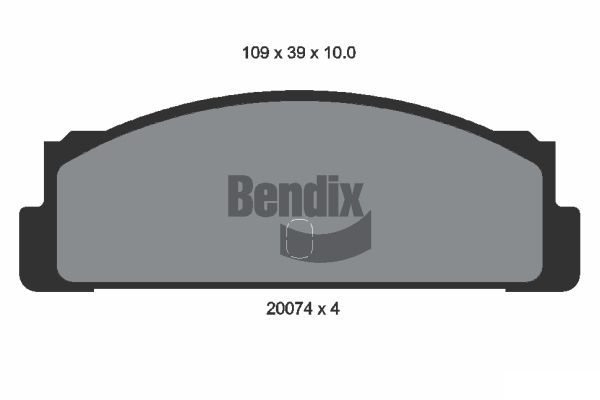 BENDIX Braking fékbetétkészlet, tárcsafék BPD1681