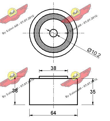 AUTOKIT 03.153 Deflection Pulley/Guide Pulley, timing belt