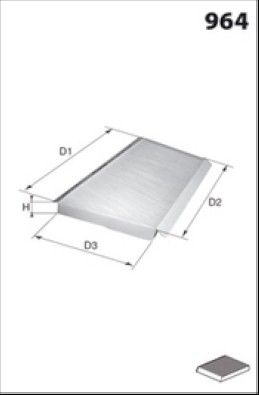 MISFAT Filtre d'habitacle HB164