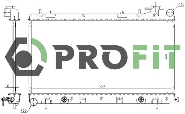 Радіатор охолодження PROFIT 17400352