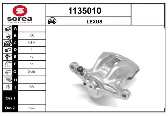 SNRA 1135010 - Brake Caliper