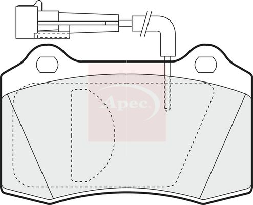 APEC Brake Pad Set, disc brake PAD1007