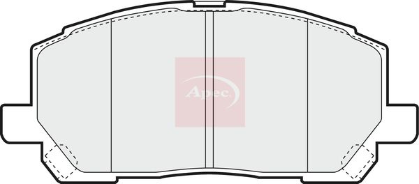 APEC Brake Pad Set, disc brake PAD1282
