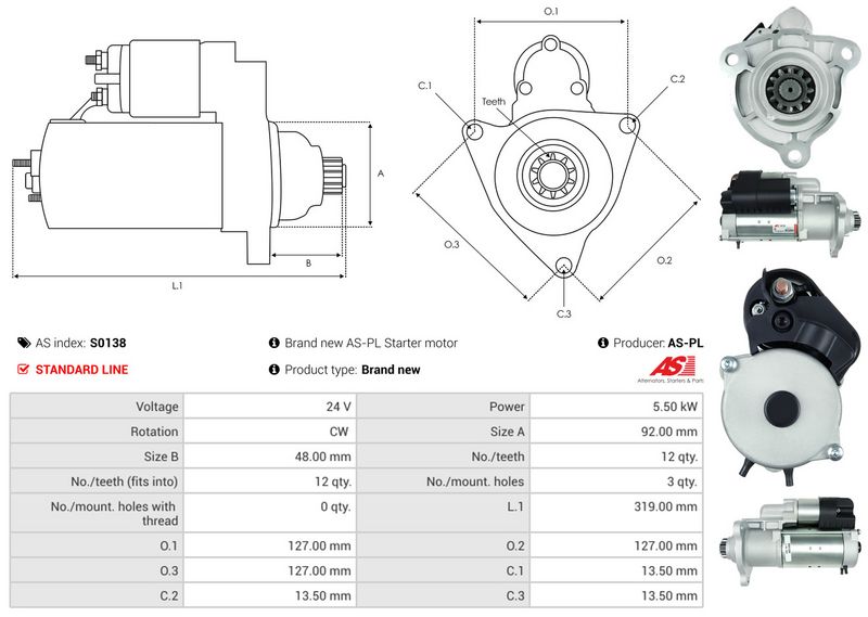 AS-PL S0138 Starter