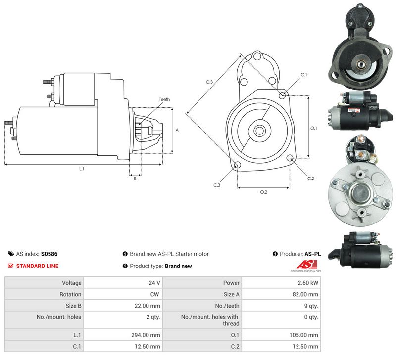 AS-PL S0586 Starter