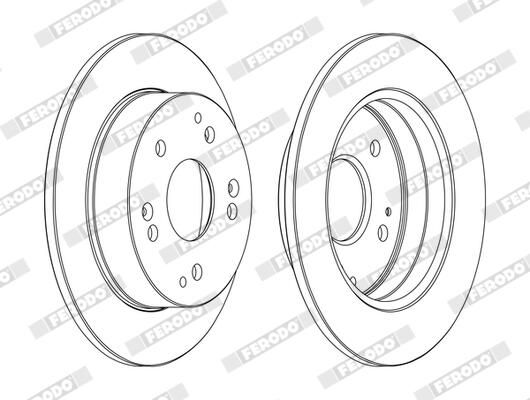 FERODO DDF1861C Brake Disc