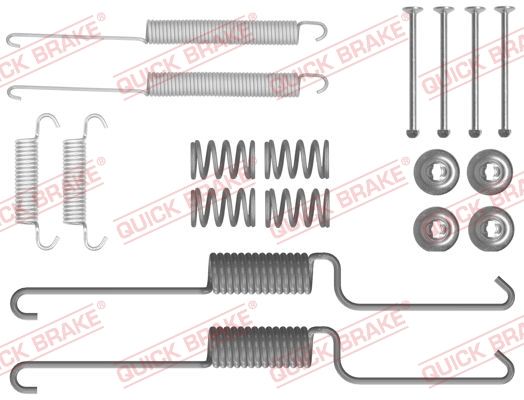 Комплект приладдя, гальмівна колодка, Quick Brake 105-0026X-02