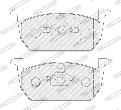 Sada brzdových destiček, kotoučová brzda FDB5069