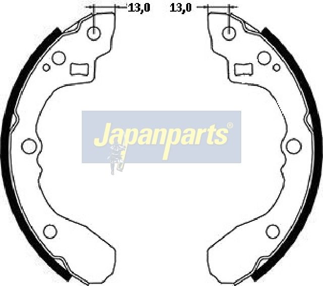 JAPANPARTS Stabdžių trinkelių komplektas