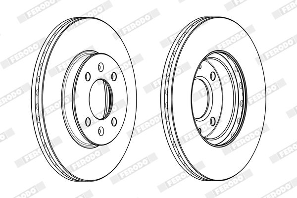 Гальмівний диск, Ferodo DDF2089C