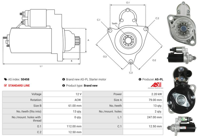 AS-PL S0458 Starter