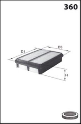 MISFAT Filtre à air P456
